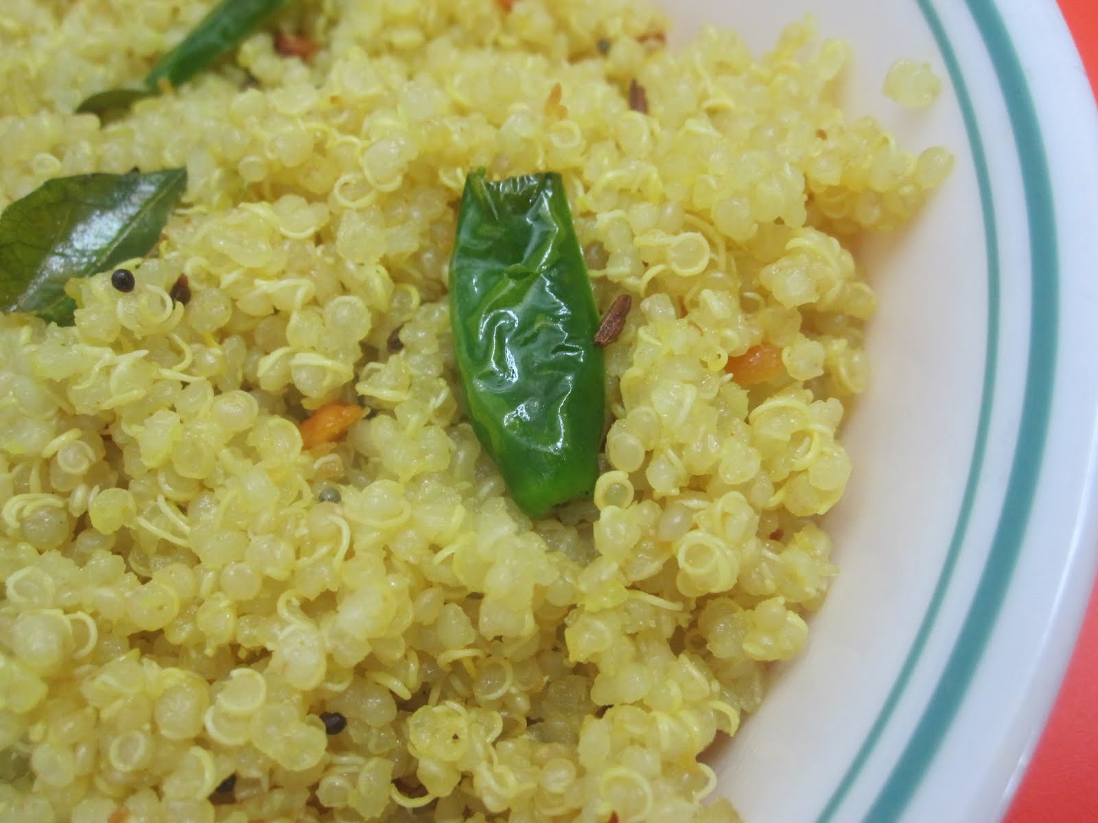 Quinoa Pulao/ Quinoa Pulihora Tamalapaku