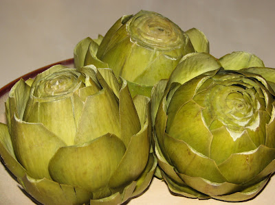 steamed artichokes