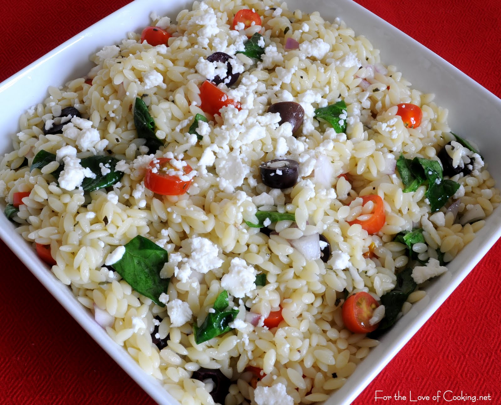 Greek Orzo For the Love of Cooking