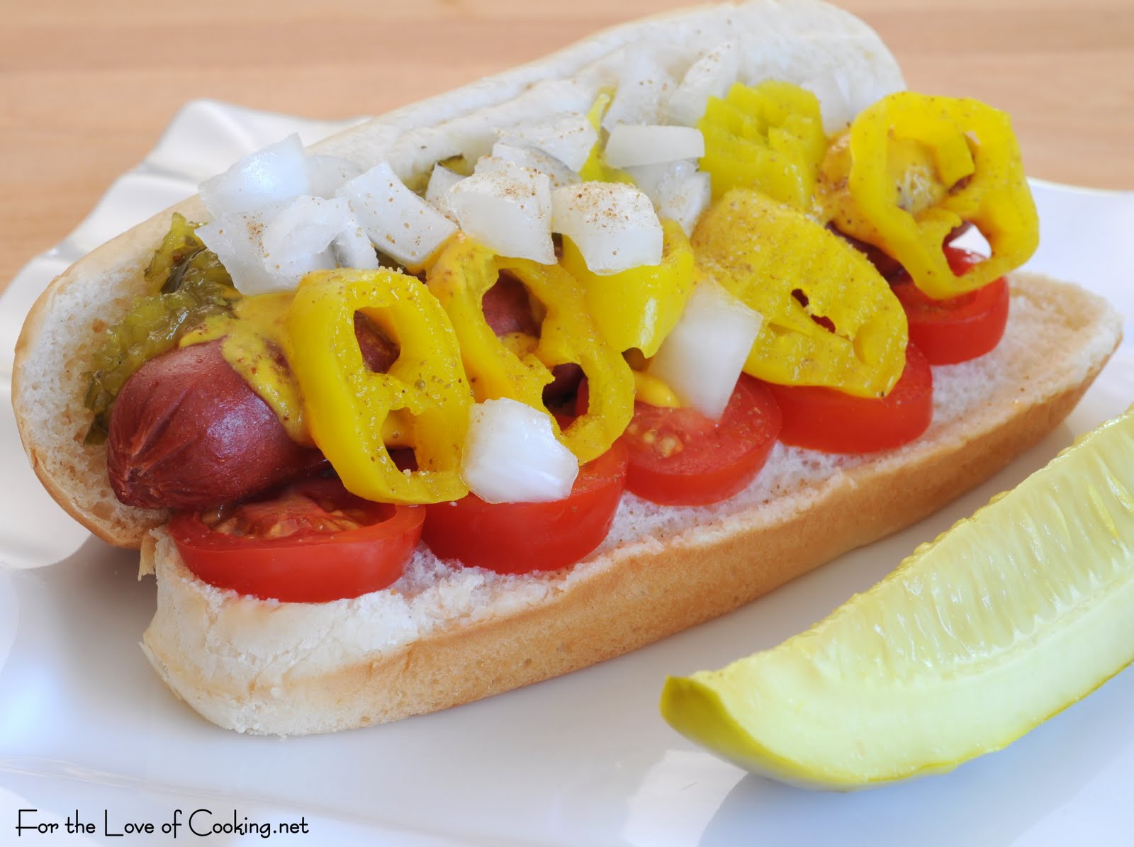 Chicago Style Hot Dog | For the Love of Cooking