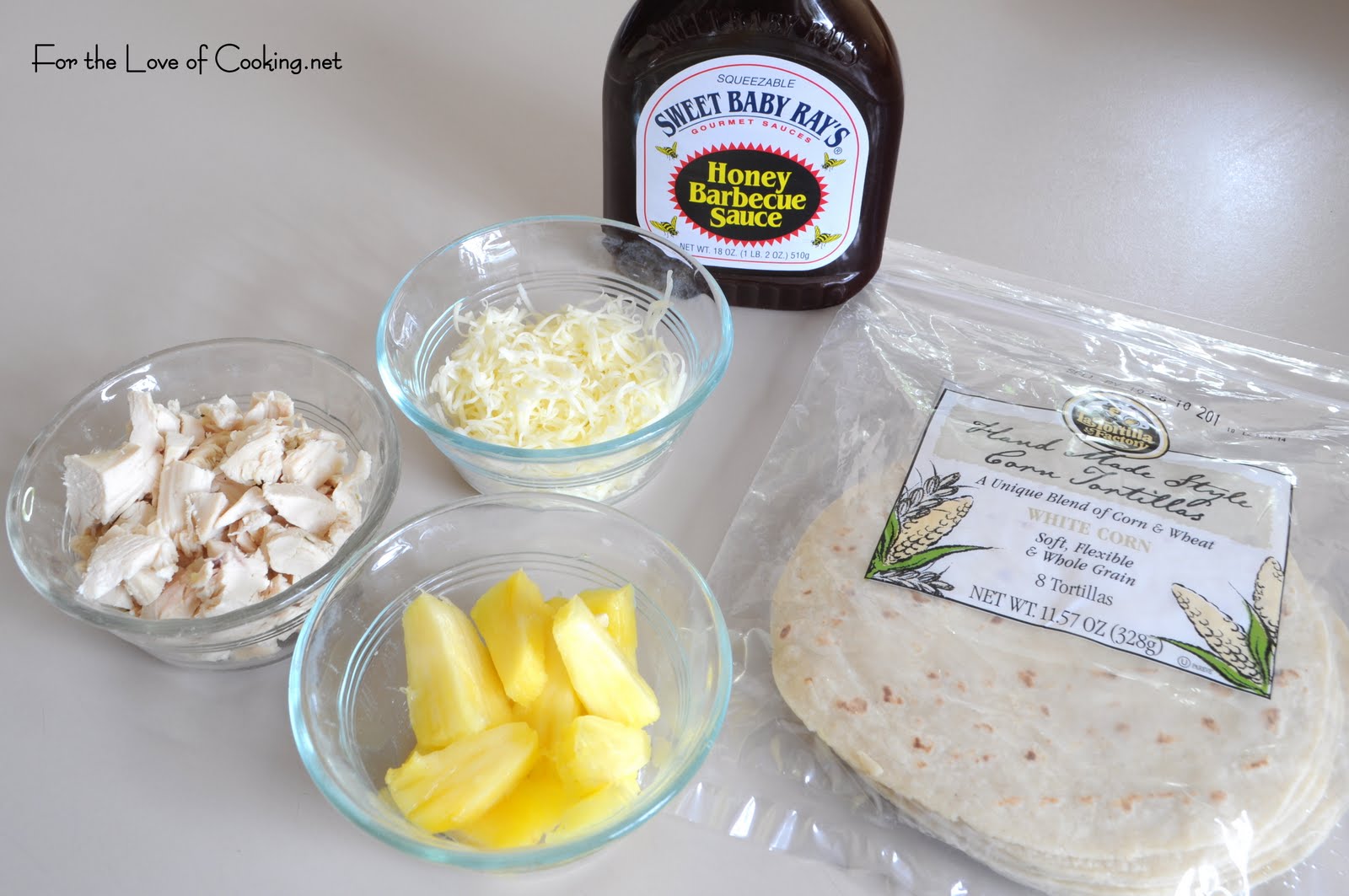 Roasted Chicken and Pineapple Quesadilla For the Love of Cooking