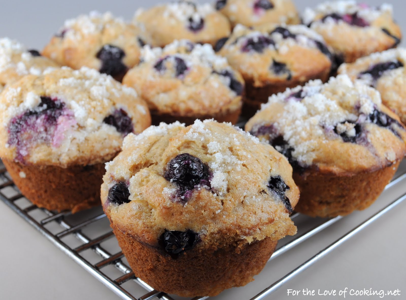 Banana, Blueberry, and Lemon Muffins | For the Love of Cooking