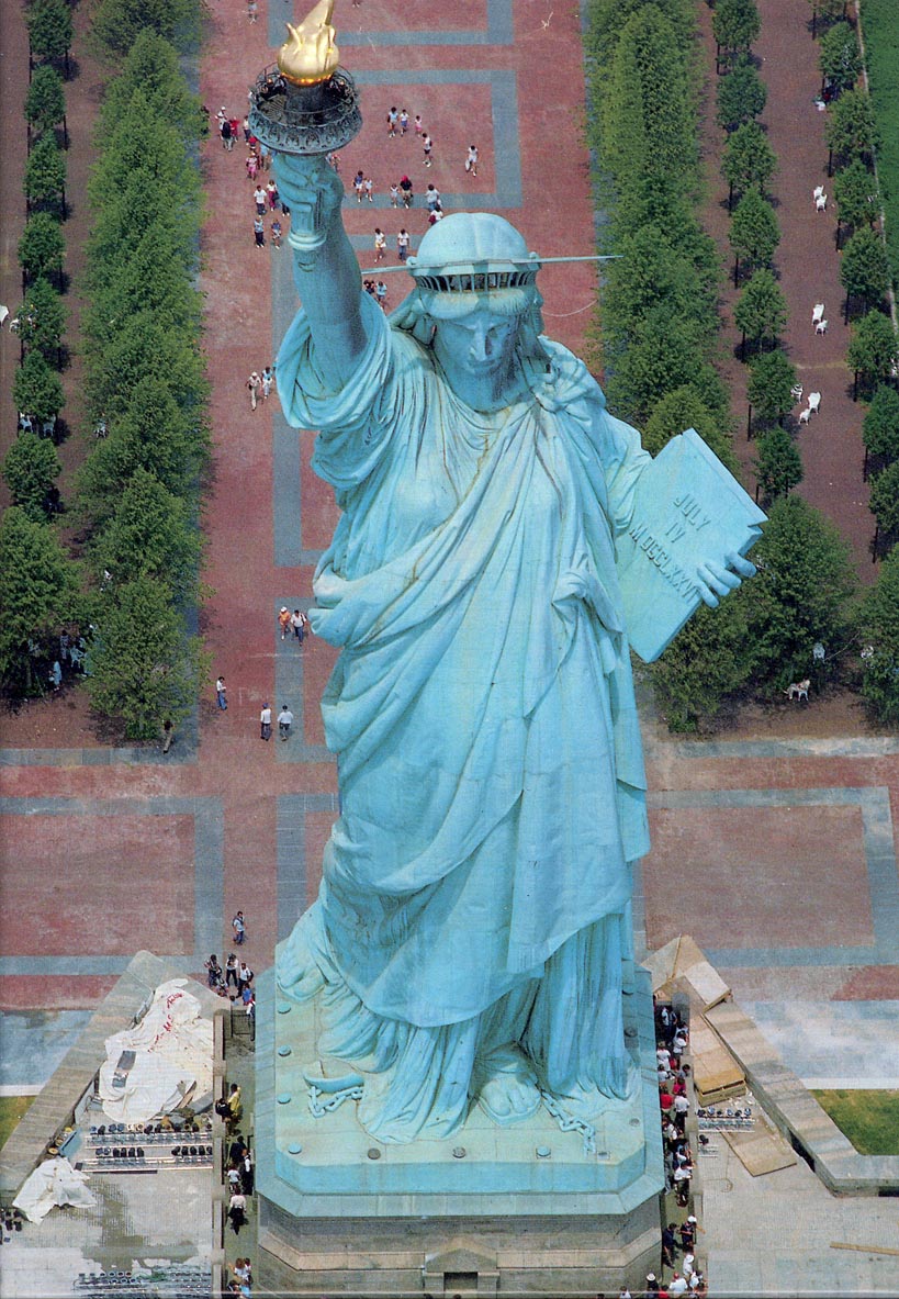 Miss Liberty Standing Proud on July 4th