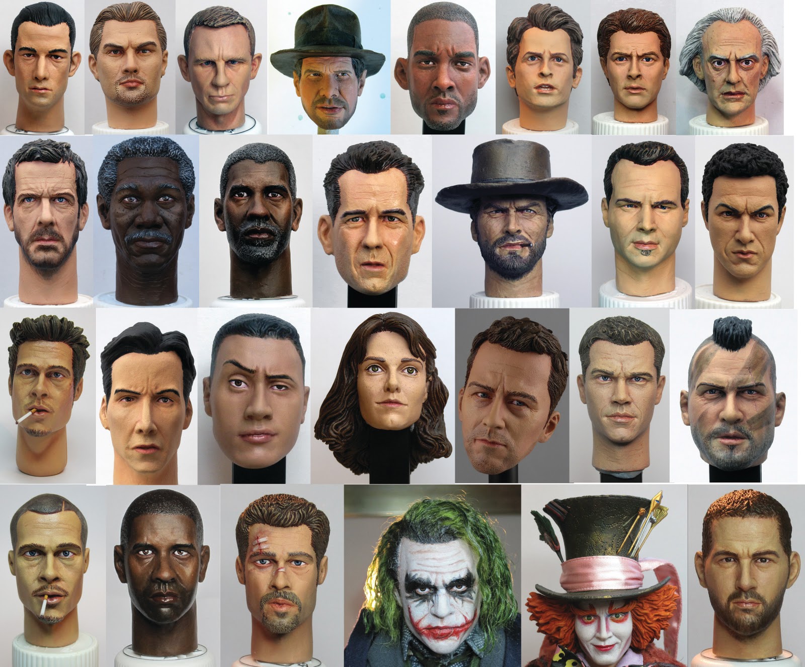 Greggo's customs and paint work 2010 16 Scale head repaints