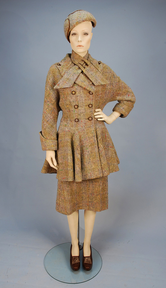 i love historical clothing: wool tweed suit 1950