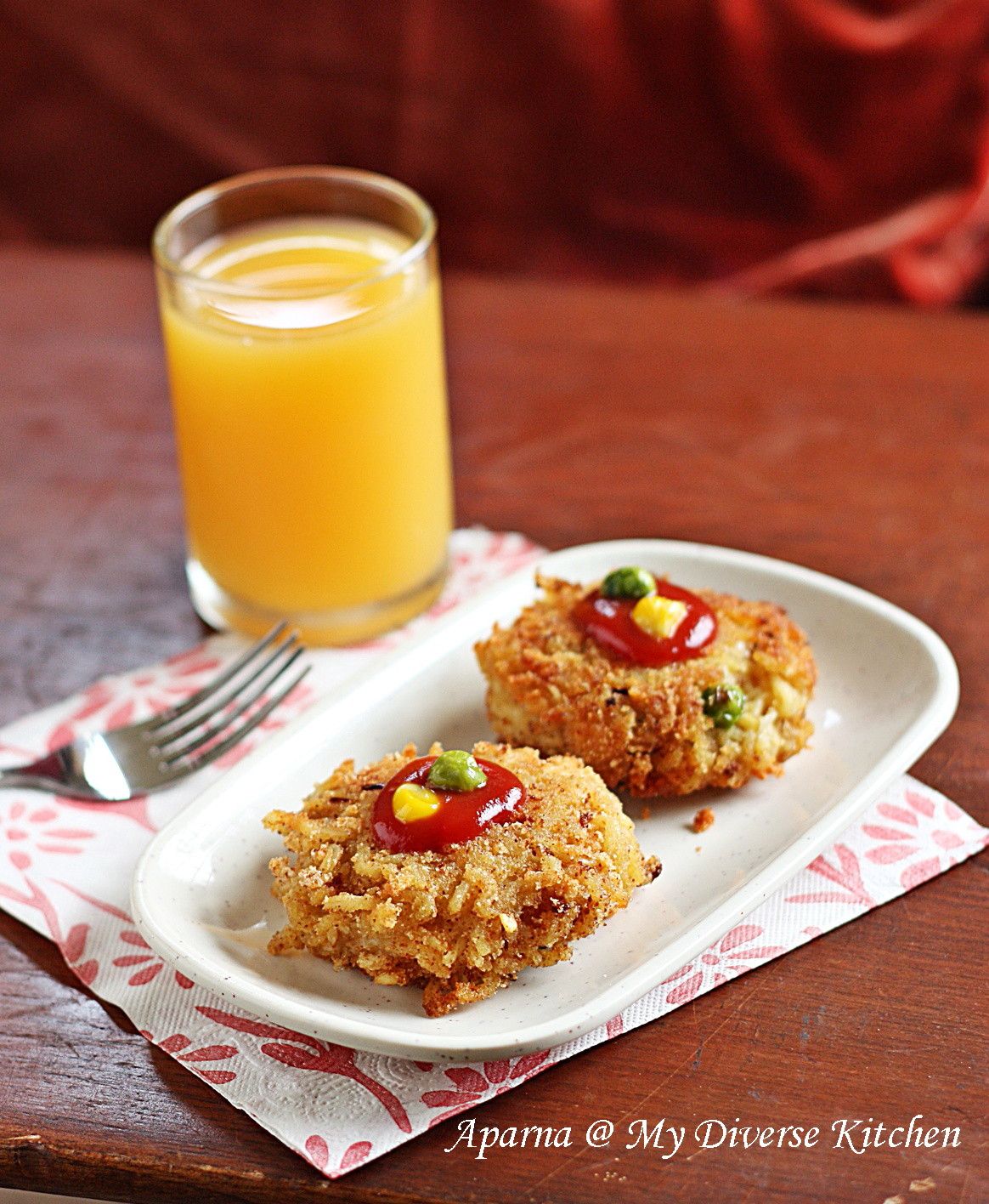 The Daily Tiffin Hooked On Noodles NoodlesVegetable Cutlet/ Patties
