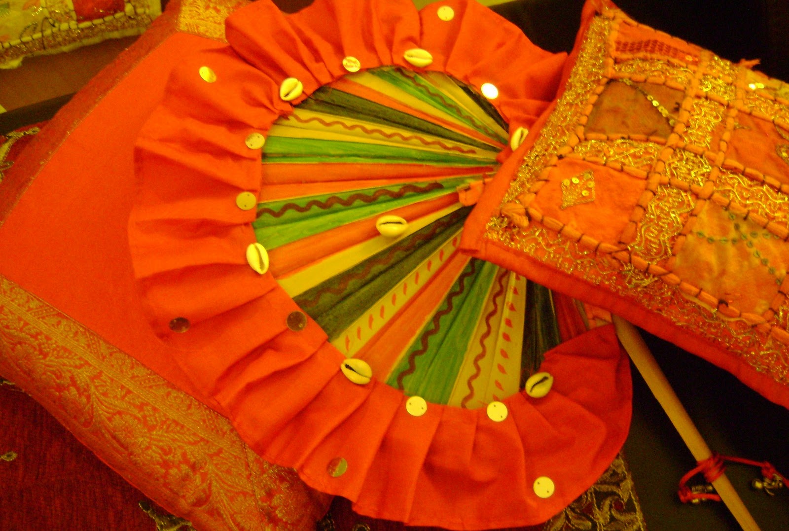 RAINBOW The Colours of India 'HAND FAN Love'....my no fuss DIY