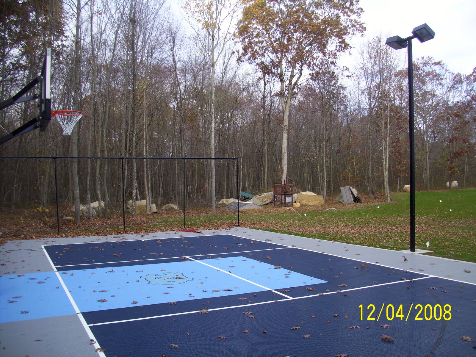 Mr. Dunk Beautiful 30 x 60 UNC Basketball Court (North Kingstown, RI)