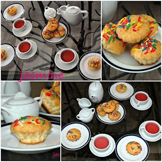 Tea party si cupcakes cu "eau de fleurs d'oranger"