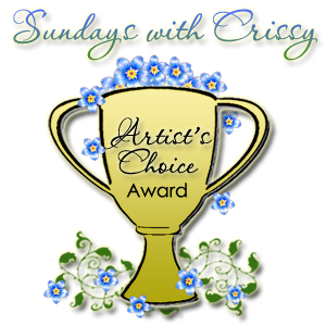 Winners of the Artist's Choice Award may post this trophy on their blog!