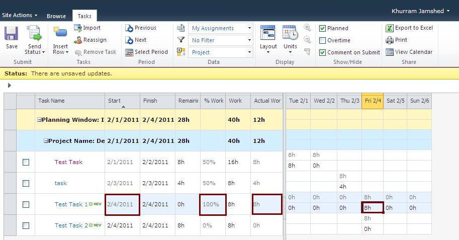 Project Server - Project Progress Tracking Methods ~ All about ...