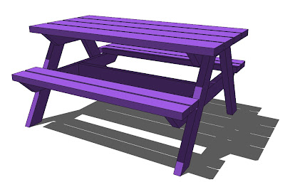 plans for wood picnic table