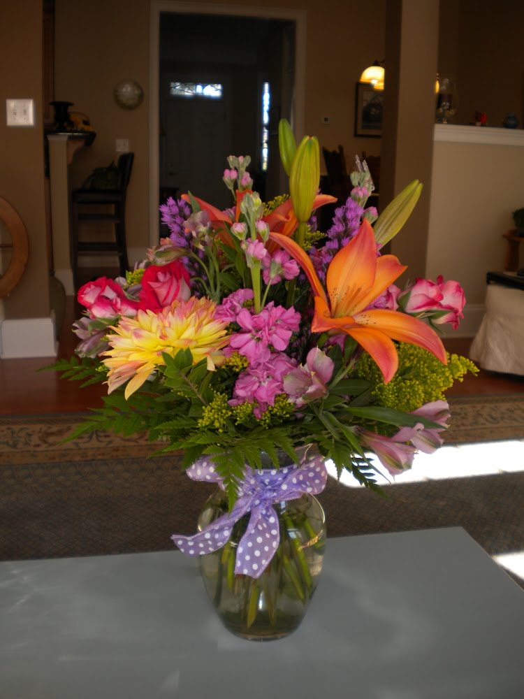 Sherri's Jubilee The Flowers work gave me!