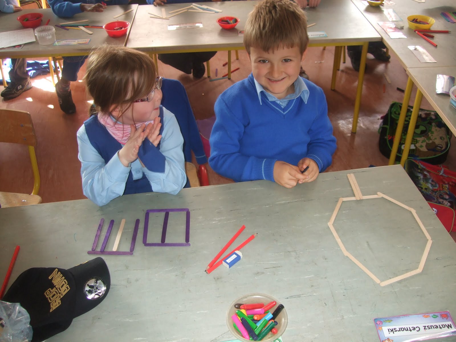 Art, Music and Drama Page Sticks pictures, Senior Infants