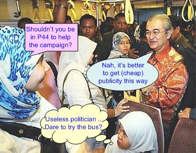 Badawi rides LRT