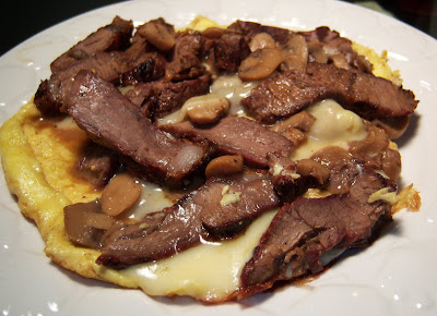 Porterhouse Steak Omelet with Marsala, Mushrooms and Provolone  Whats Cookin Italian Style 