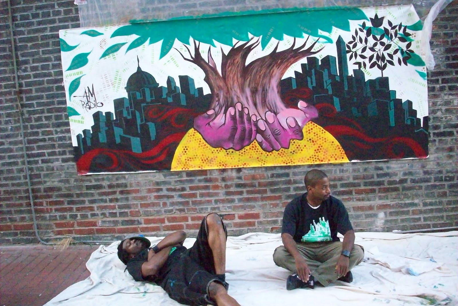 Paul Herring's Art Blog Mural for CRE8 Space Art Gallery Washington, DC