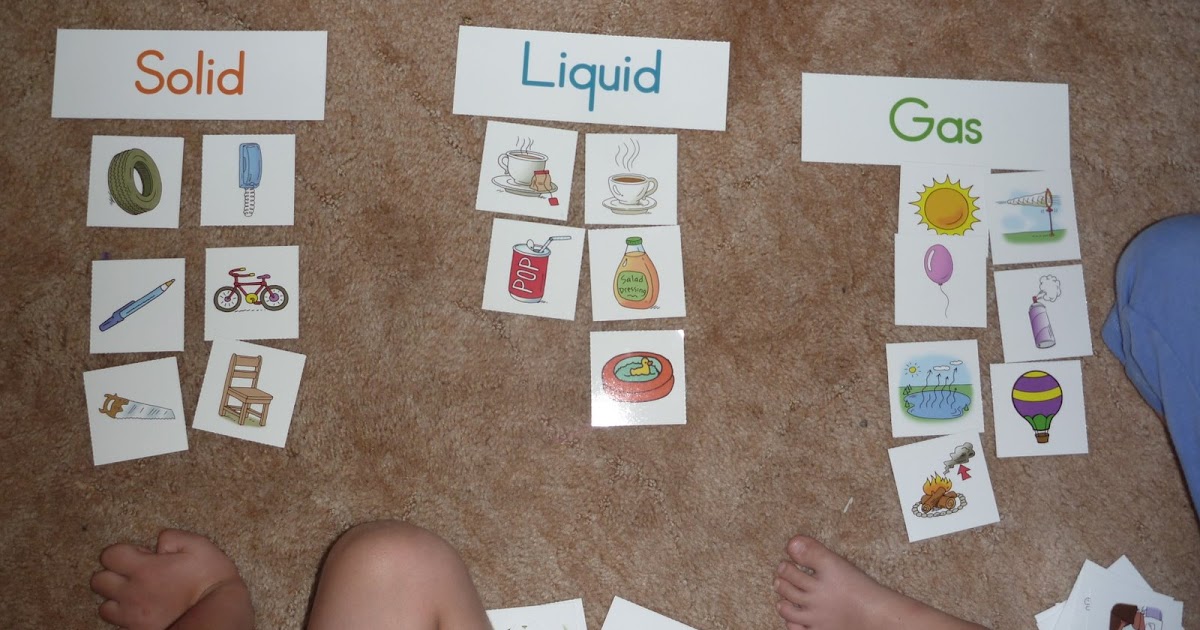 The Homeschool Den States of Matter Solid, Liquid, Gas