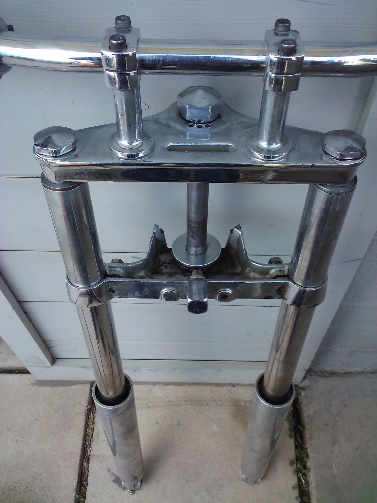 LOVE CYCLES OEM Panhead Harley wideglide forks 4 sale