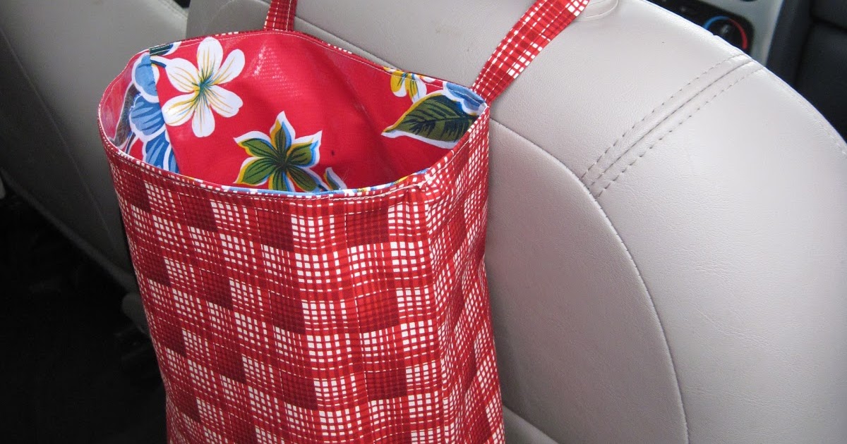 Quality Sewing Tutorials Car Trash or Toy Bag tutorial by Tinkerfrog