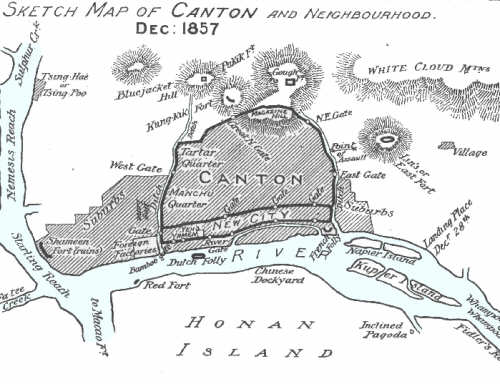 Canton and Defensive Forts Dec. 1857