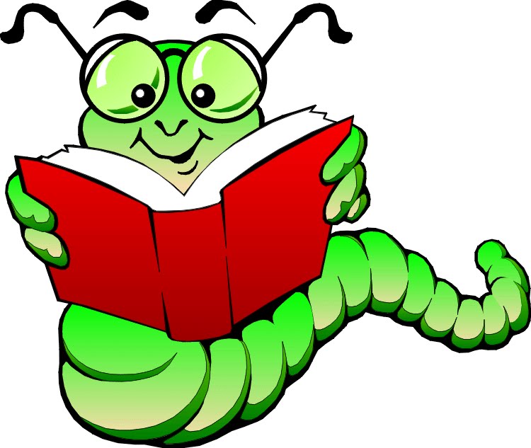 free animated bookworm clipart - photo #50