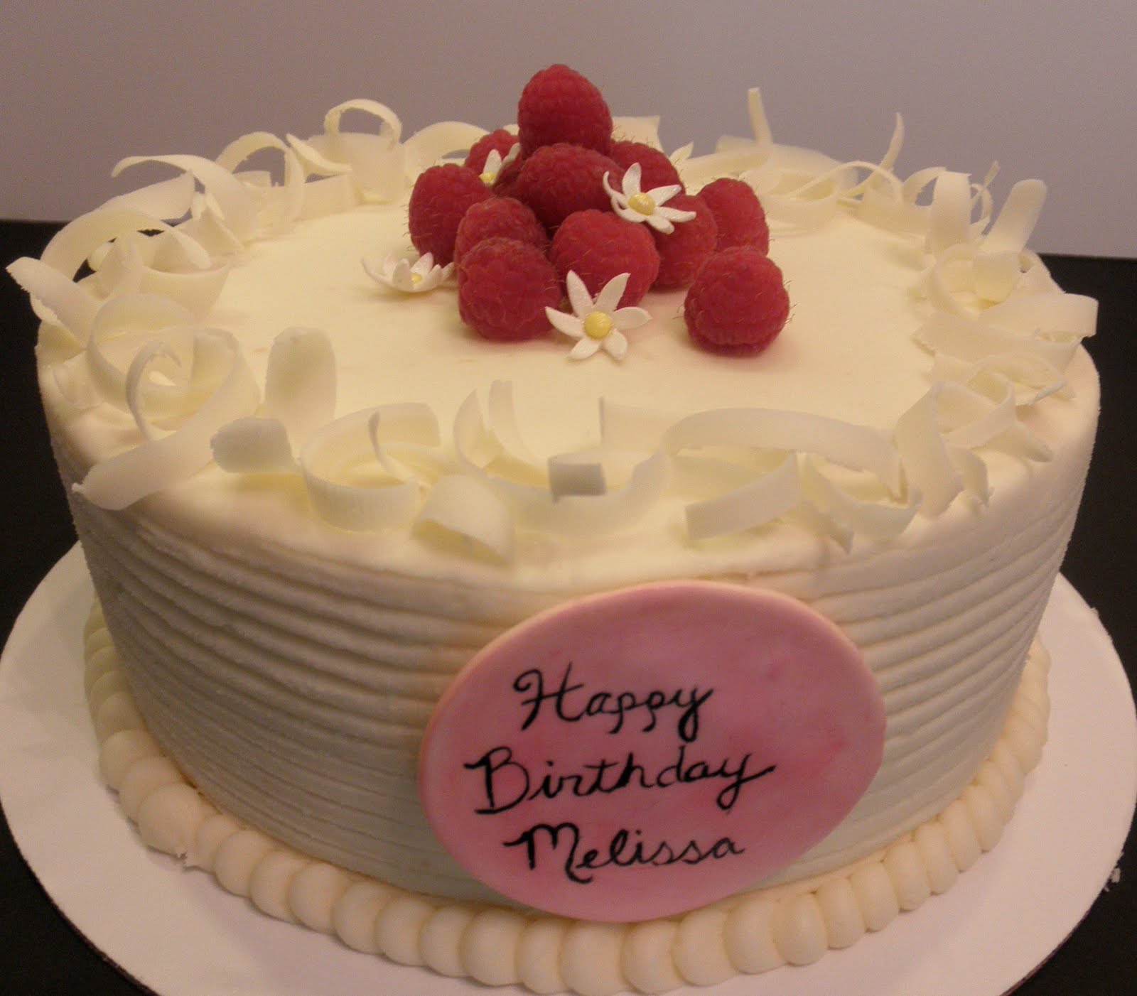Sweet T's Cake Design: Vanilla Cake w/ Red Raspberry