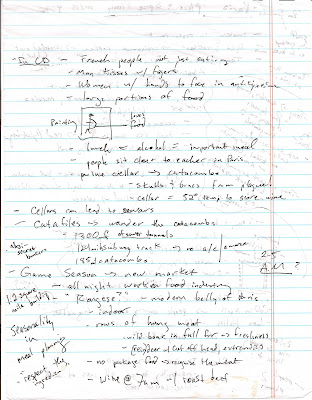Ethnography: Investigating Cultural Practices: field notes example jottings