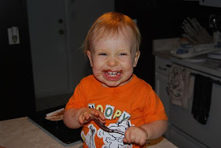Chase and Sadie Wilder: "Whatcha doin?...Eatin CHOCOLATE! Where'd ya