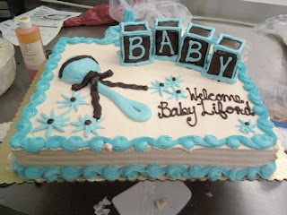 this was a baby shower cake that just made my day the blocks and cake ...