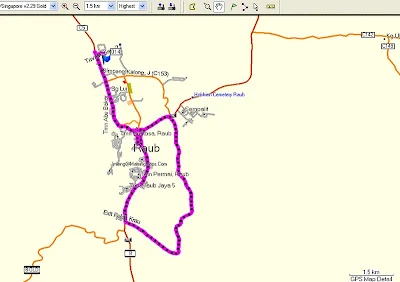 Raub-Krau Map