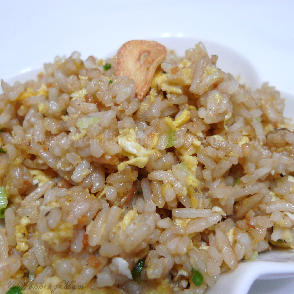 Let's get Wokking! Garlic Fried Rice Singapore Food Blog on easy recipes