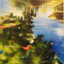 Reeds and Coi, 2007, oil on canvas, 24" x 24"