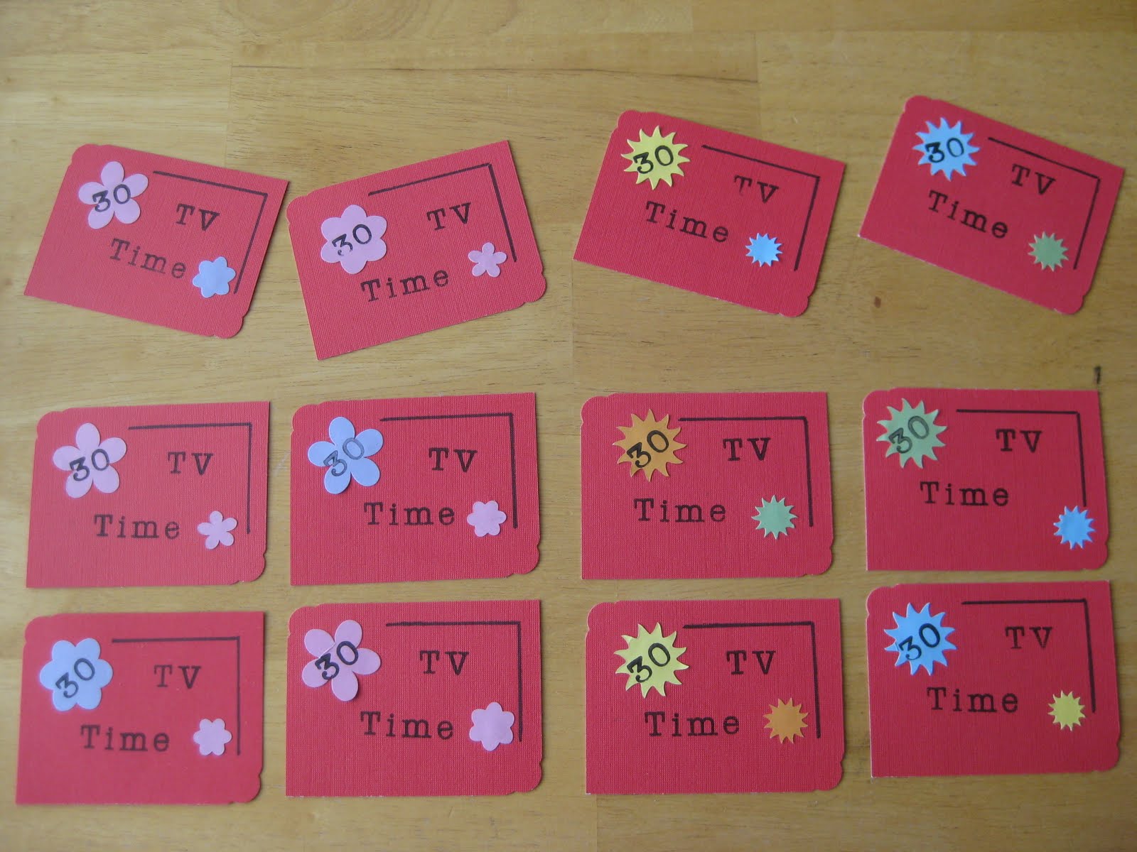 Simple Blue: TV Time Tokens