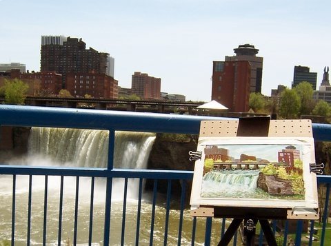 High Falls Plein Air Painting