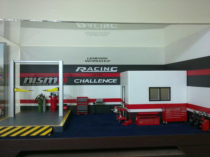 diecast collection Garage Diorama