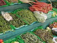 Veggies in Pune street-side vegetable vendor