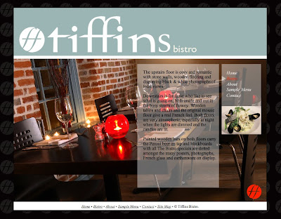 Tiffins Bistro Website Design
