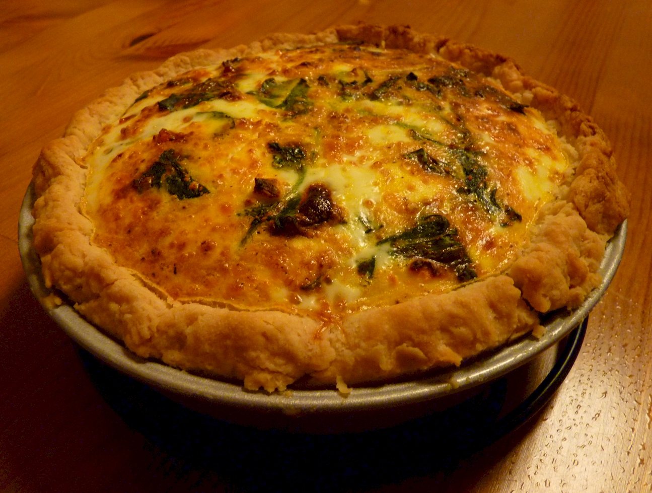 Urban Chicken Farming Egg Recipe Feta & Spinach Quiche (with