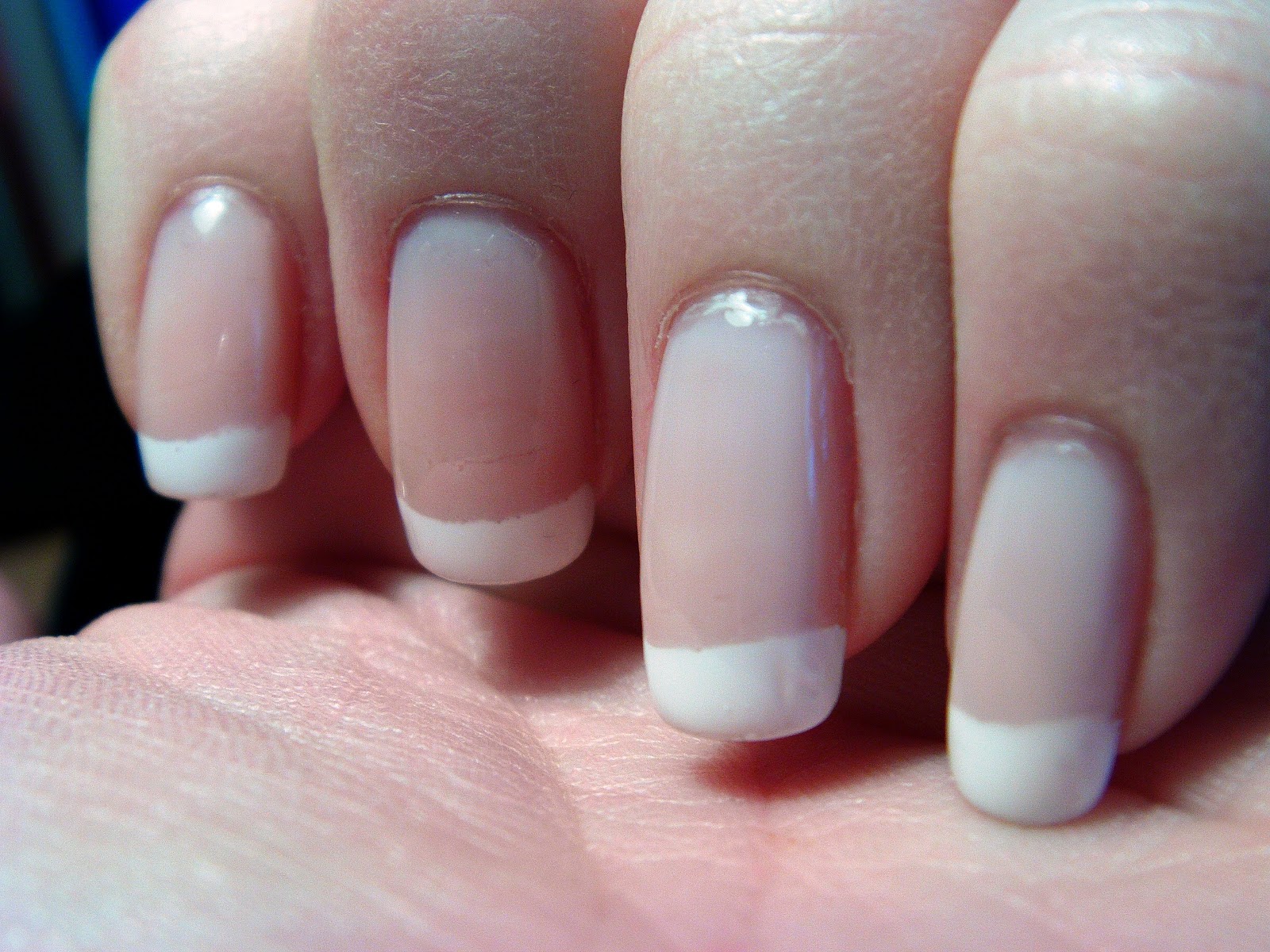 White French Nail Tips Otherwise i free hand my white