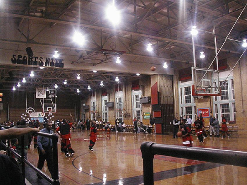 Macks Truck of Wisdom Trenton High Gym