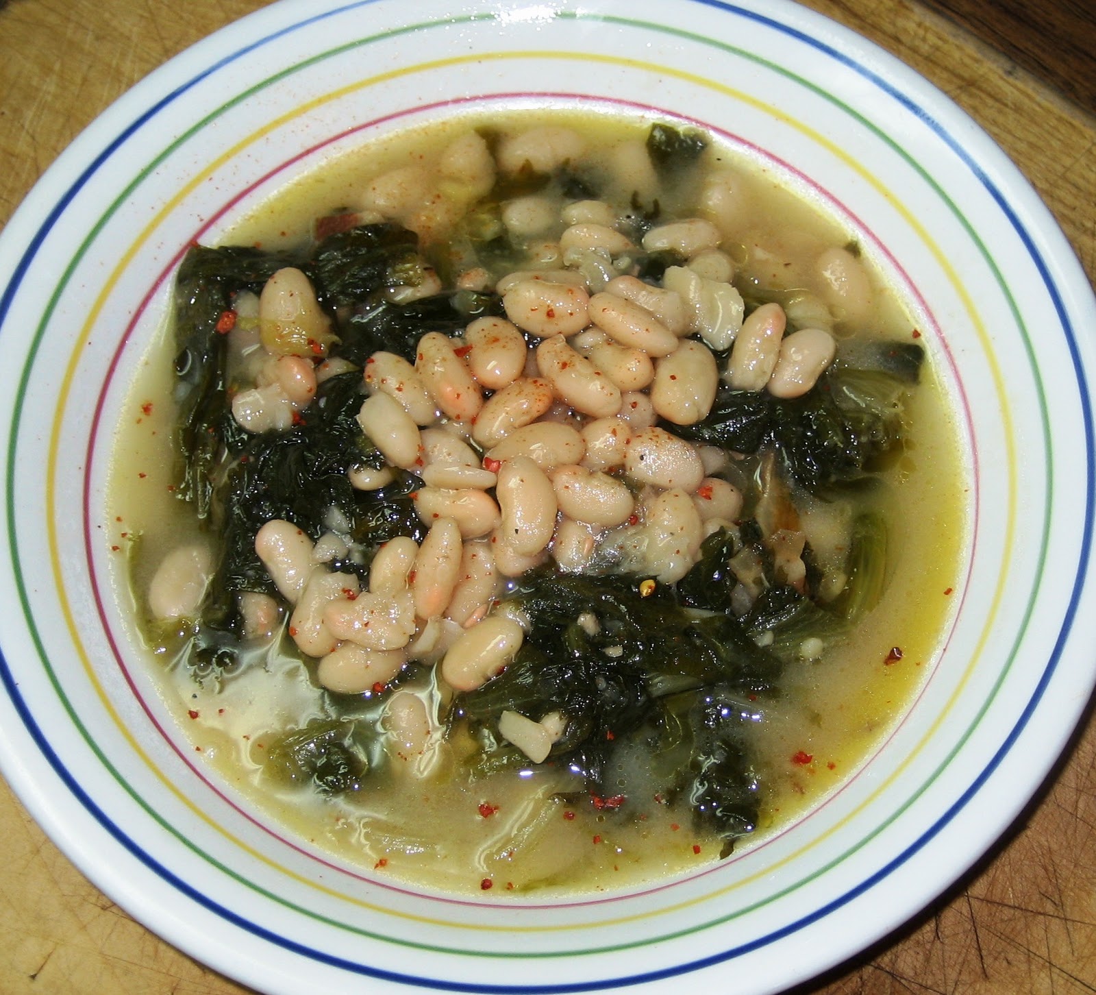 LA CASA E IL GIARDINO ESCAROLE and BEANS "kick it up a notch" with