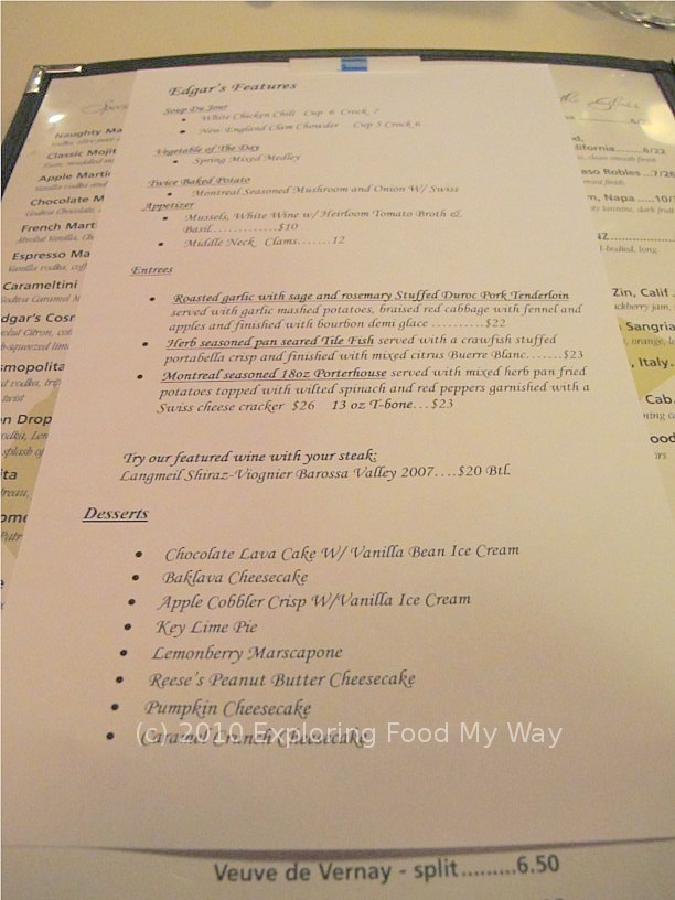 Exploring Food My Way Satisfying the Craving Lack Of Management At Edgar's Restaurant