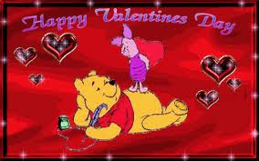 Pooh Happy Valentines Day Card