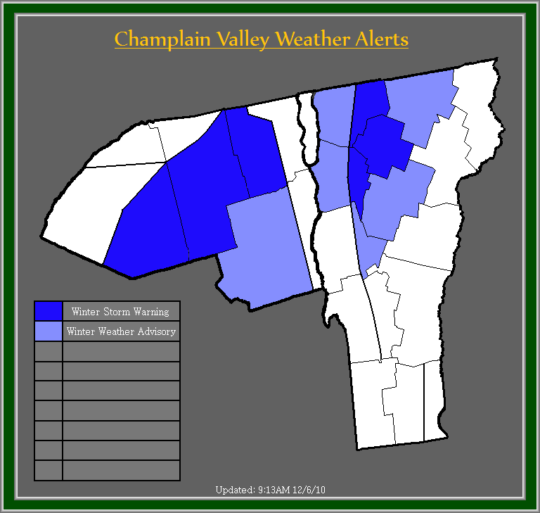 Champlain Valley Weather Significant Upslope Snow For Northern Vermont