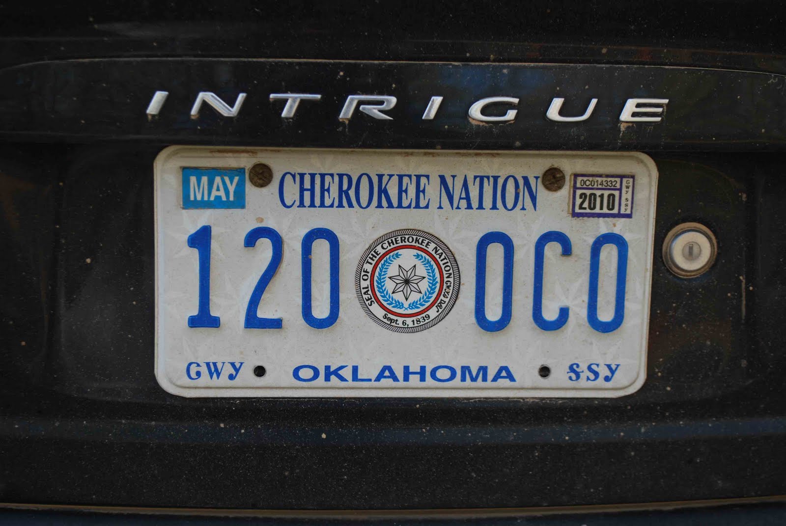 Pat and Ken's Great Adventure: Cherokee Nation License Plate