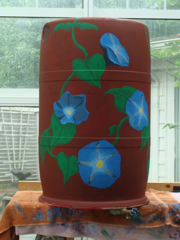 Wichita Rain Barrels Two more AWSOME custome painted Wichita Rain Barrels!