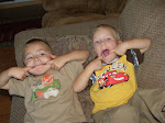 Jayden and Syrus making faces