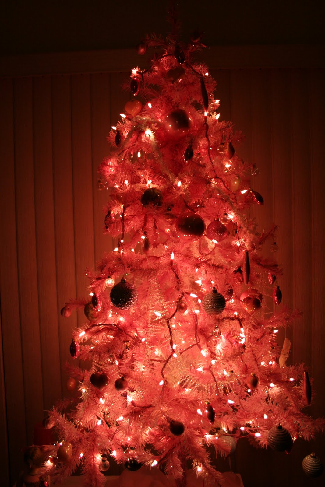 Think Pretty n Pink! Pink Christmas Tree with Pink Lights