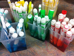 markers water dried watercolors liquid watercolor marker homemade paint colors classroom diy genius teachers paints them soak into hacks cup